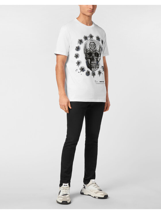 PHILIPP PLEIN PHILIPP PLEIN Tričko 23603 Biela Regular Fit
