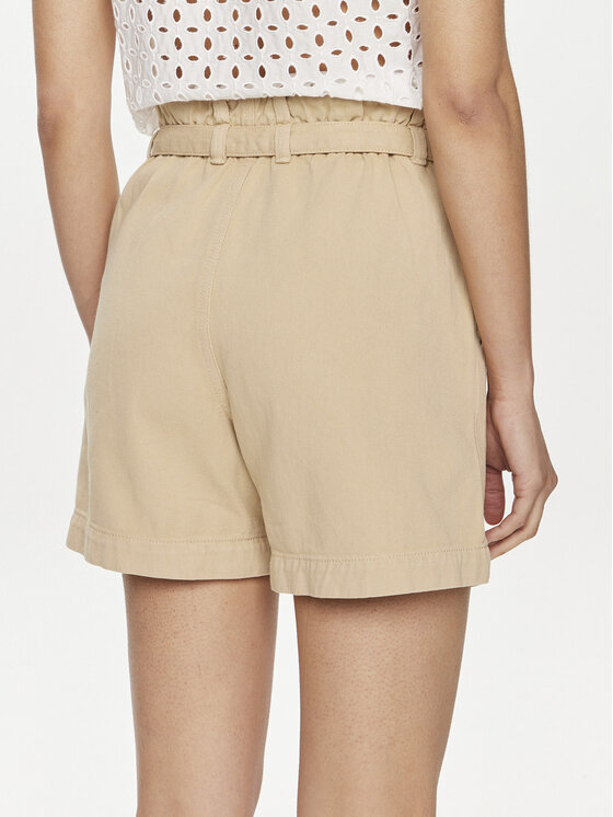 United Colors Of Benetton United Colors Of Benetton Szorty materiałowe 4DUKD9019 Beżowy Regular Fit