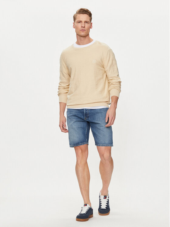 Only & Sons Only & Sons Džinsiniai šortai Edge 22029179 Mėlyna Straight Fit