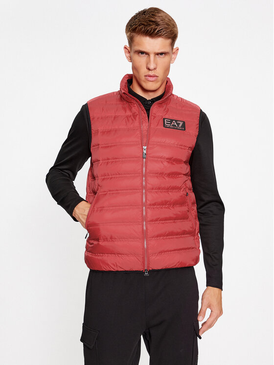 Ea7 hot sale gilet red