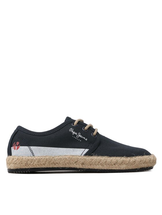 Pepe Jeans Espadrilky Tourist Lace Boys PBS10096 Tmavomodrá
