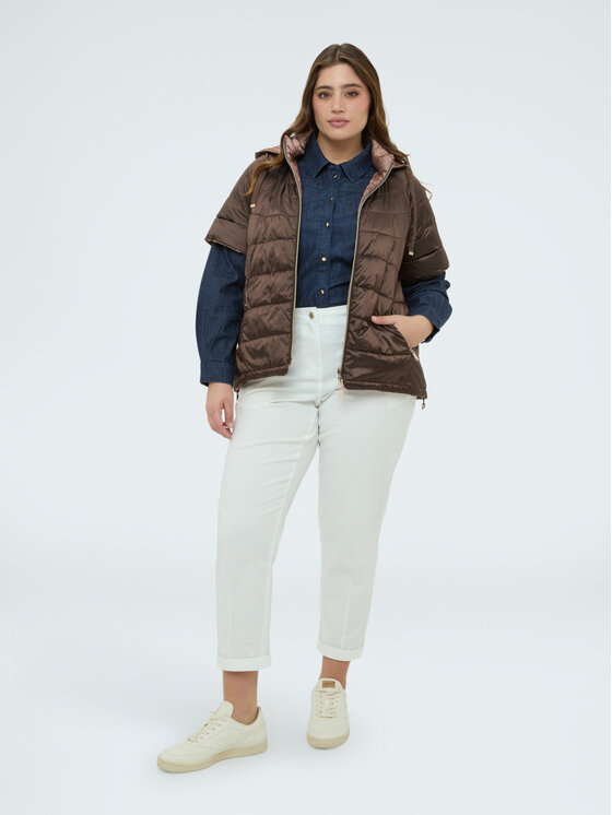 Fiorella Rubino Fiorella Rubino Giubbotto piumino F002L000061N022 Marrone Regular Fit