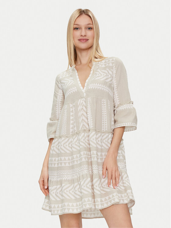 Vero Moda Ljetna Haljina Dicthe 10225127 Bež Loose Fit