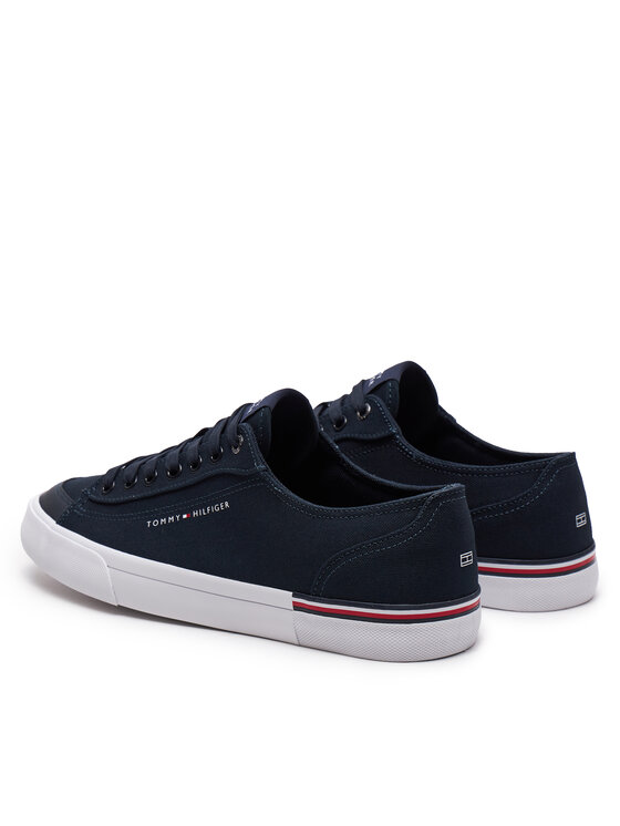 Tommy Hilfiger Tommy Hilfiger Tenisówki Corporate Vulc Canvas FM0FM04954 Granatowy