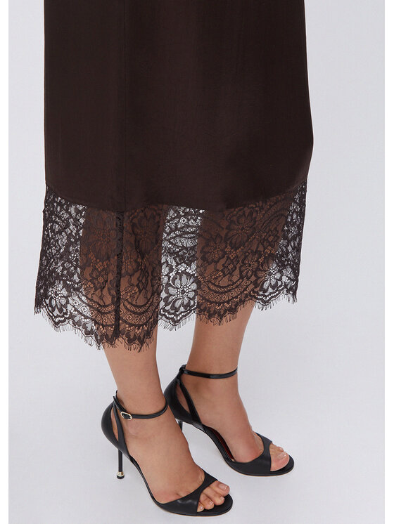 Liu Jo Liu Jo Spódnica midi CA6121T450AP9576 Brązowy Regular Fit