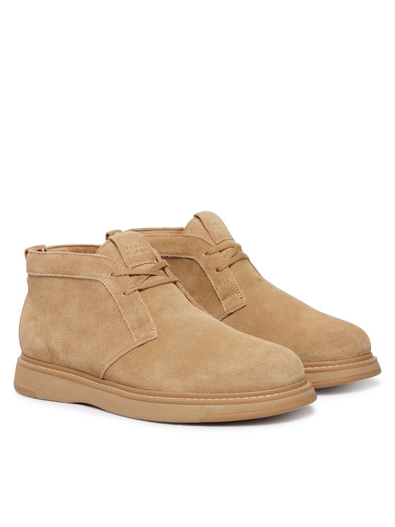 Tommy Hilfiger Tommy Hilfiger Trzewiki Comfort Suede Chukka FM0FM06074 Brązowy