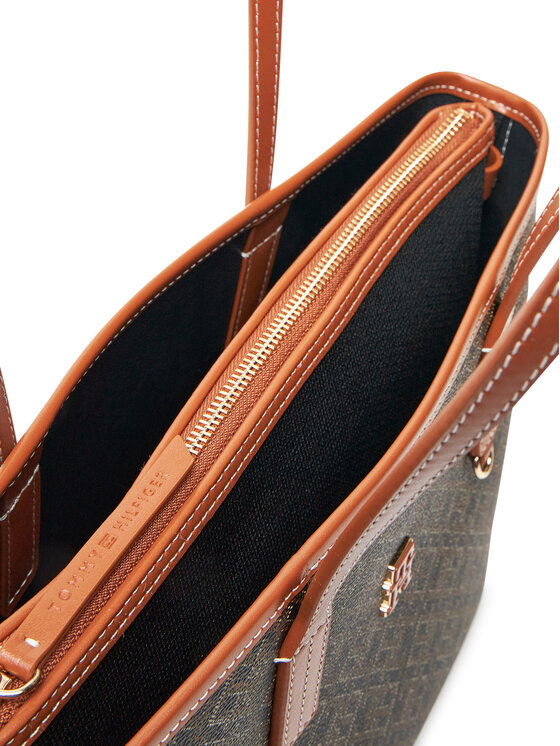 Tommy Hilfiger Tommy Hilfiger Rankinė Th Monoplay Leather Mini Tote AW0AW17415 Juoda