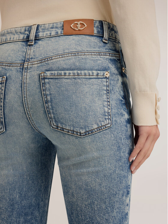 Motivi Motivi Jeansy P477Q104699N004 Turkusowy Flare Fit