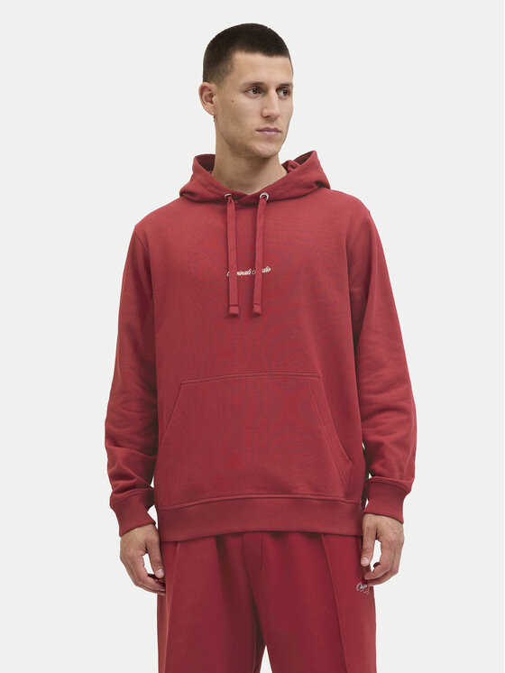 Jack&Jones Bluza Norrebro 12282861 Czerwony Relaxed Fit