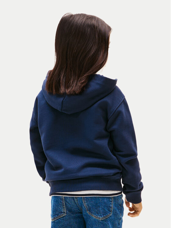 Tommy Hilfiger Tommy Hilfiger Bluza Tonal Flag KB0KB09750 Granatowy Regular Fit