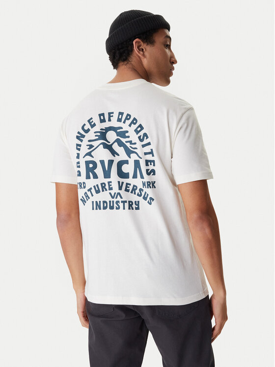 RVCA Tricou EVYZT00297 Écru Regular Fit