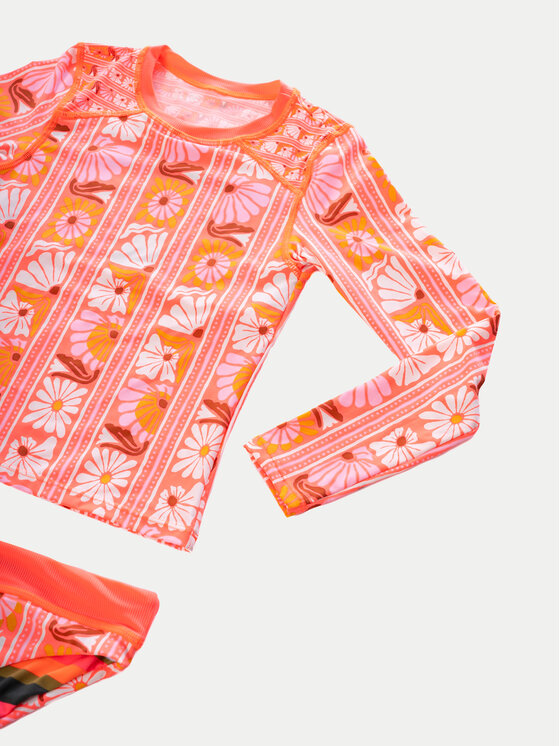 Maaji Maaji Бански костюм Peach Flowers Odyssey PT3343KRS008 Оранжев