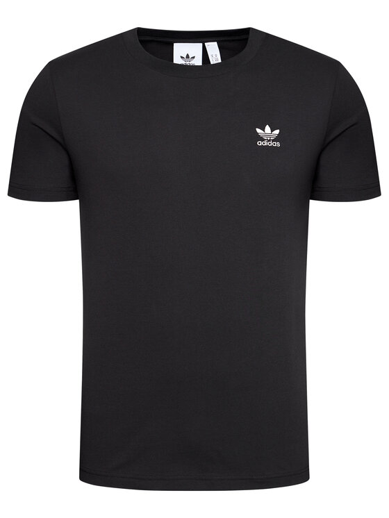 adidas T Shirt Loungewear adicolor Essentials Trefoil Tee GN3416 Czarny Regular Fit
