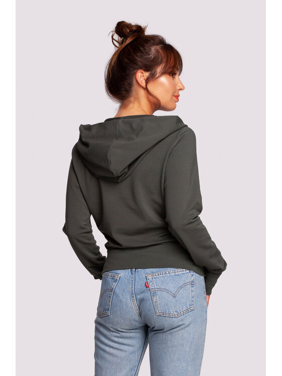BeWear BeWear Mikina B246 Zelená Comfort Fit