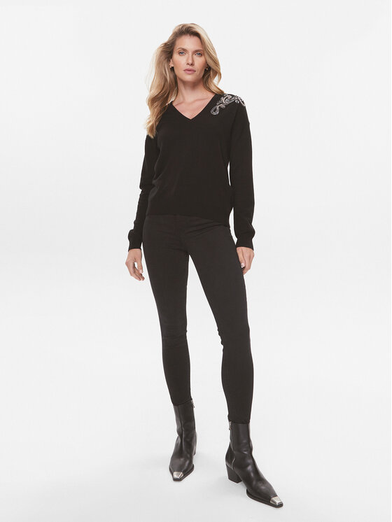 Liu Jo Liu Jo Pulover MF3013 MS14G Negru Regular Fit