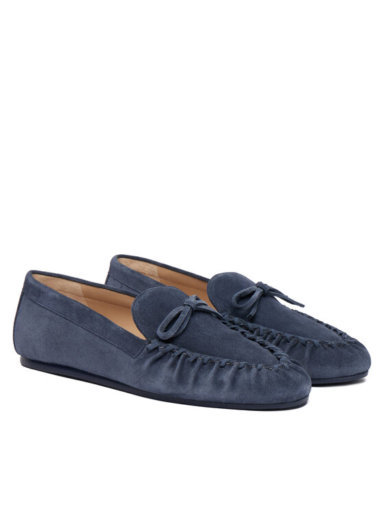 Stuart Weitzman Stuart Weitzman Mokasinai Britt Bow SM414 Tamsiai mėlyna