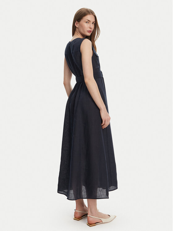 Marella Marella Sukienka letnia Picchio 2513221064 Granatowy Regular Fit