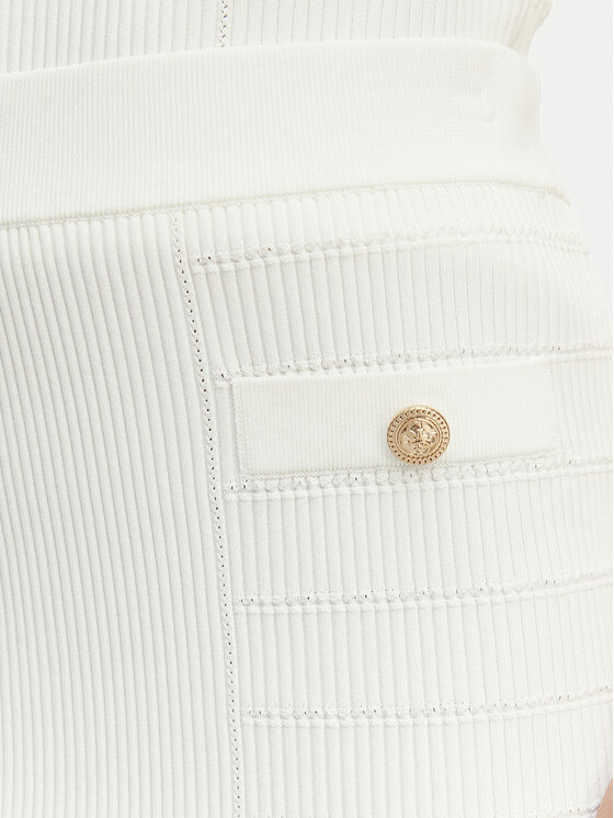 Guess Guess Suknja olovka W5YD66 Z0130 Bijela Slim Fit