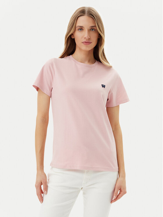 Wrangler Wrangler Póló 112362576 Rózsaszín Regular Fit