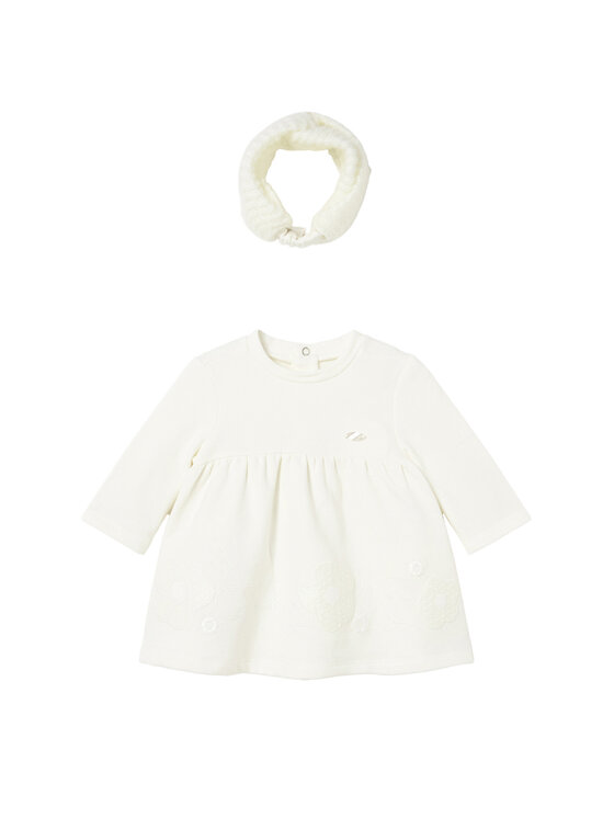Mayoral Mayoral Strickkleid 2803 Écru Regular Fit