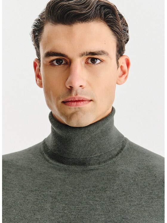 Pako Lorente Pako Lorente Sweter P25WN-2X-032 Zielony Classic Fit