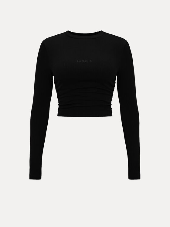 La Mania La Mania S dlhými rukávmi TIDAL Čierna Basic Fit