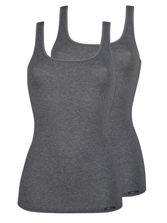 Skiny Skiny Komplet t-shirtów 81147 Szary Slim Fit