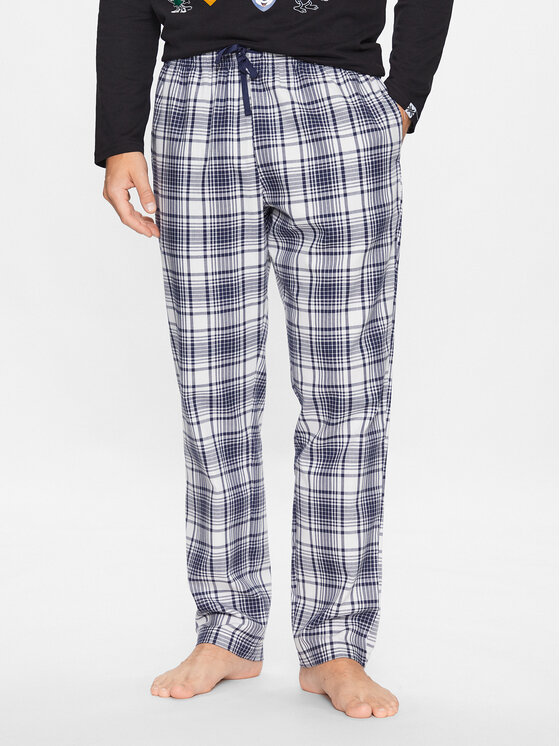 United Colors Of Benetton Pantaloni pijama 4Q704F007 Albastru Regular Fit