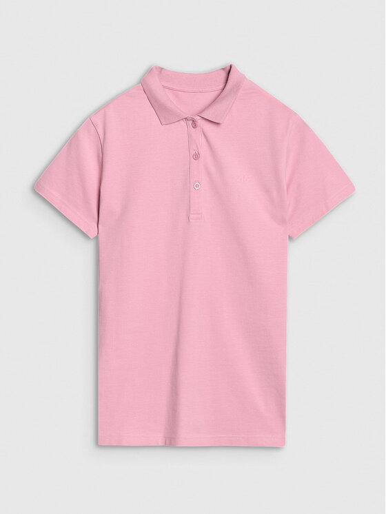 4F 4F Polo 4FWMM00TPTSF514-56S Różowy Slim Fit