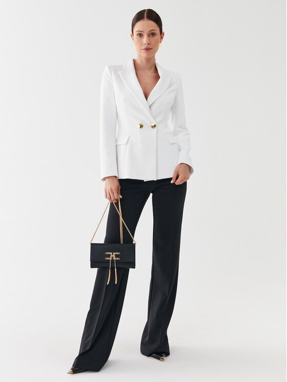 Elisabetta Franchi Elisabetta Franchi Hlače PA-014-36E2-V320 Crna Wide Leg