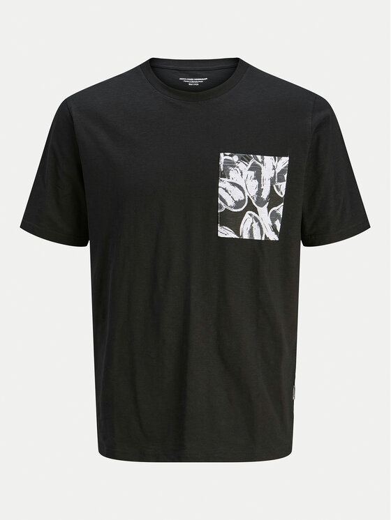 Jack & Jones Jack & Jones T-Shirt Split 12272995 Černá Regular Fit