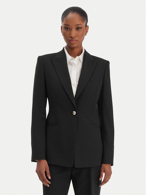 HUGO HUGO Suknjič Abire 50565362 Črna Slim Fit