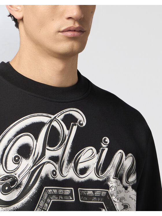 PHILIPP PLEIN PHILIPP PLEIN Bluza 29822 Czarny Regular Fit