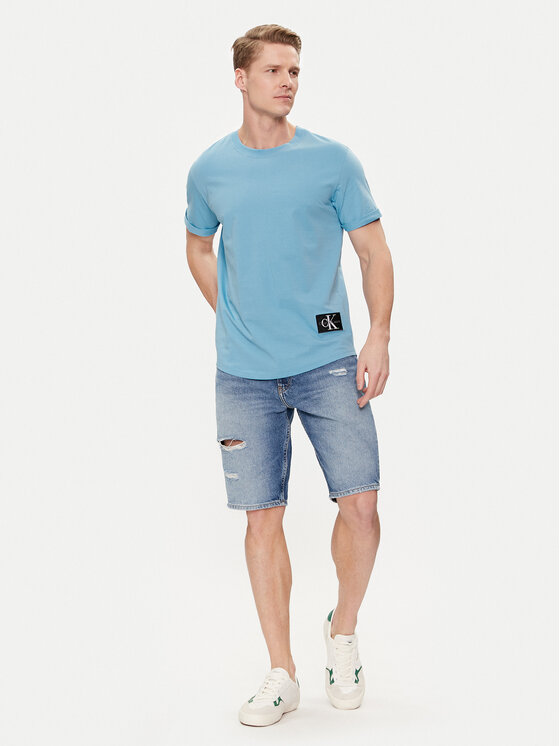Calvin Klein Jeans Calvin Klein Jeans T-Shirt J30J323482 Modrá Regular Fit