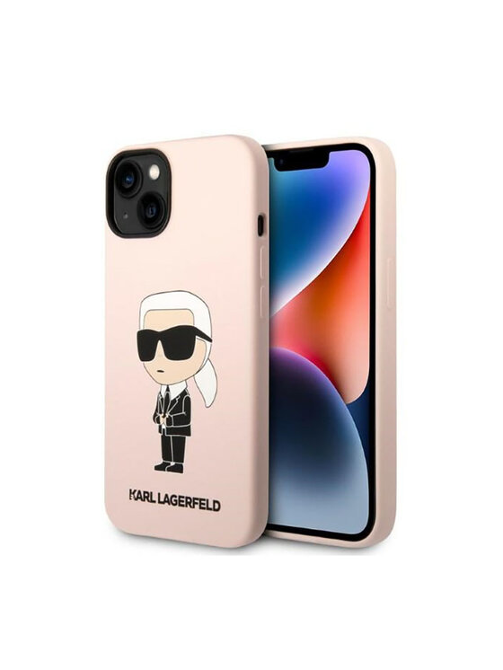 KARL LAGERFELD KARL LAGERFELD Etui na telefon Silicone NFT Ikonik MagSafe Różowy