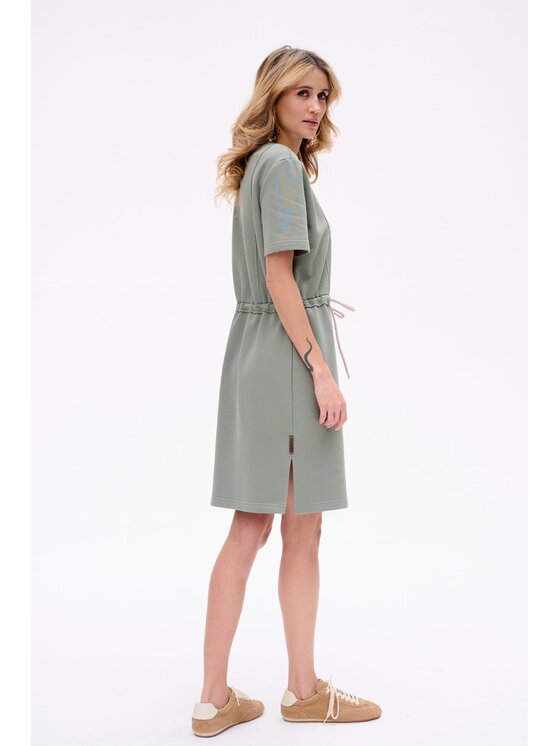 blue shadow blue shadow Sukienka Delta Zielony Regular Fit