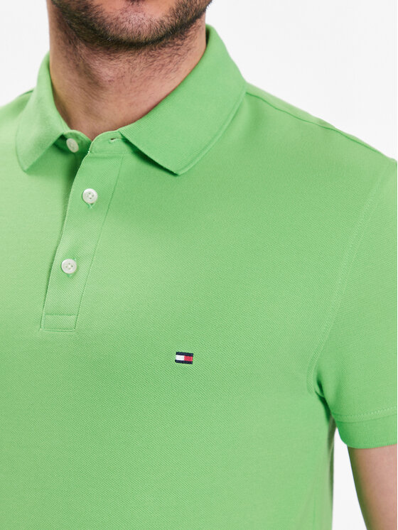 Tommy Hilfiger Polo 1985 Mw0mw17771 Zielony Slim Fit Modivo Pl