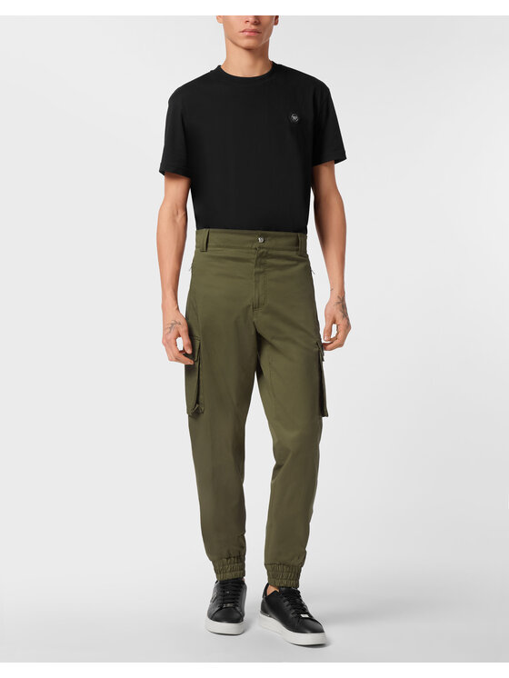 PHILIPP PLEIN PHILIPP PLEIN Joggery 25467 Zielony Jogger Fit
