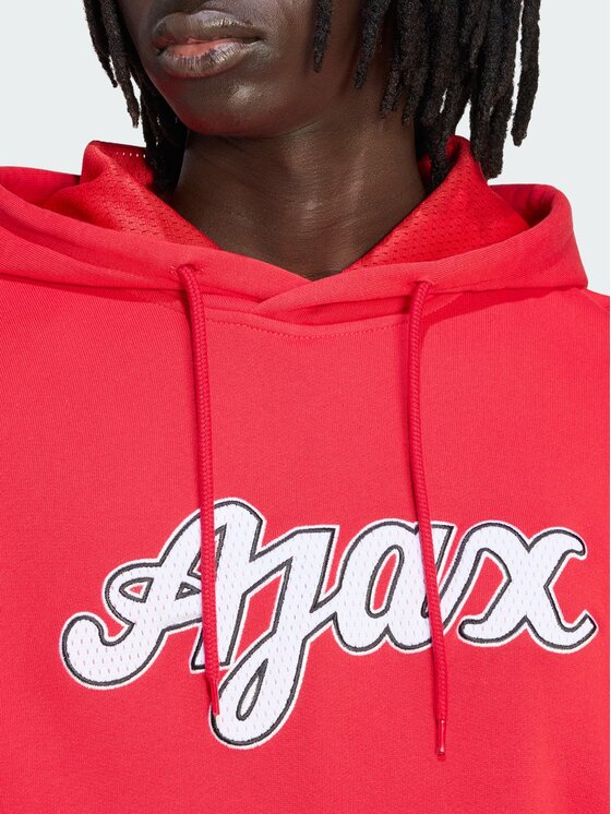 adidas adidas Bluza techniczna Ajax Amsterdam US Czerwony Regular Fit