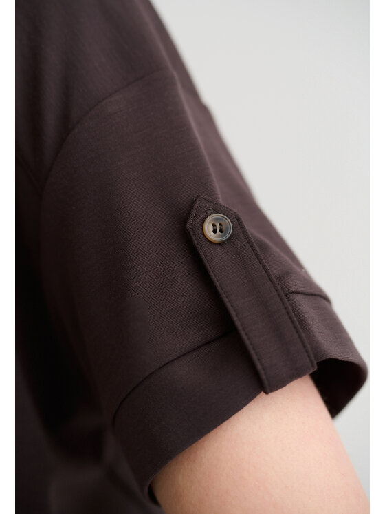 TATUUM TATUUM Sukienka dzianinowa SEKORI Brązowy Fitted Fit