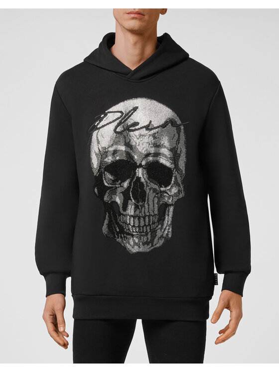 PHILIPP PLEIN PHILIPP PLEIN Mikina 14637 Čierna Regular Fit