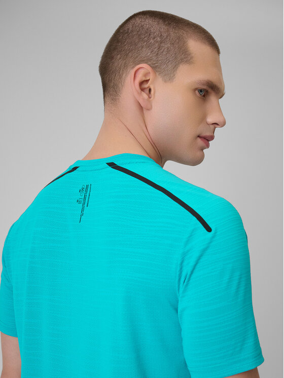 4F 4F Koszulka techniczna active Turkusowy Regular Fit