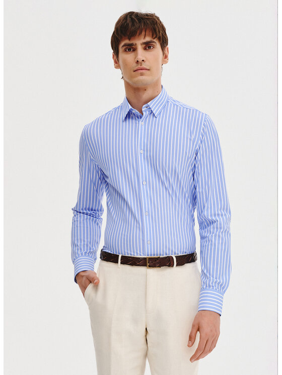 Pako Lorente Pako Lorente Koszula P25SF-1X-028 Niebieski Slim Fit