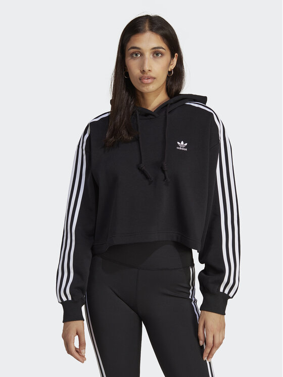 adidas Mikina IB7388 Čierna Relaxed Fit