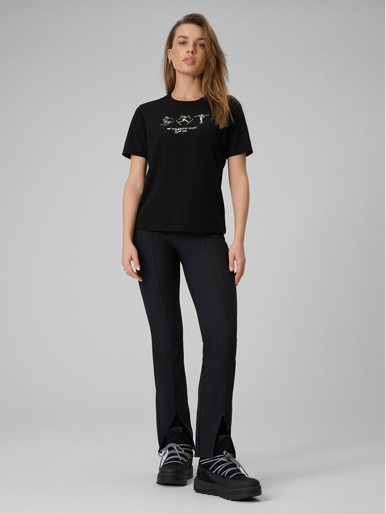 4F 4F T-Shirt WINTER CLUB Czarny Regular Fit