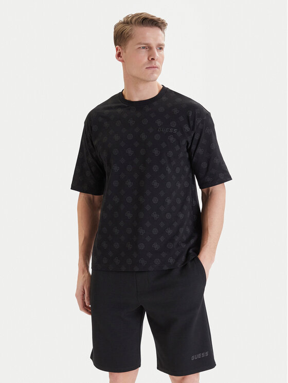 Guess Tricou Z6GI07 K2852 Negru Relaxed Fit
