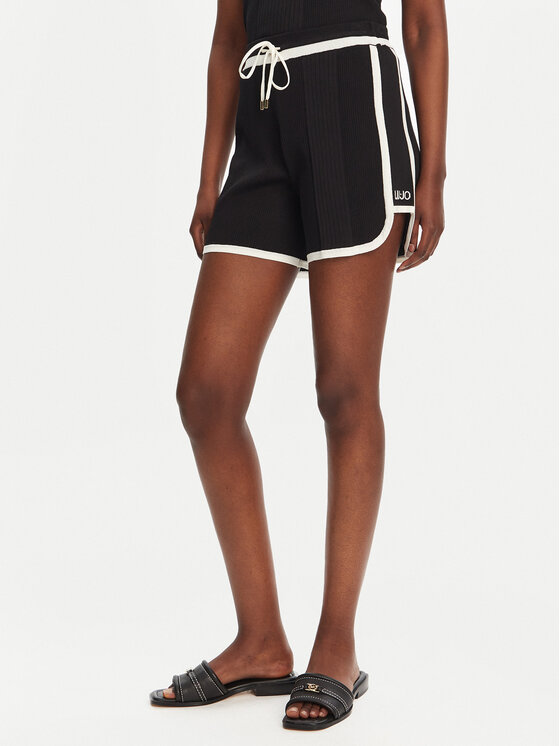 Liu Jo Sport Liu Jo Sport Szövet rövidnadrág TA5095 MS022 Fekete Regular Fit