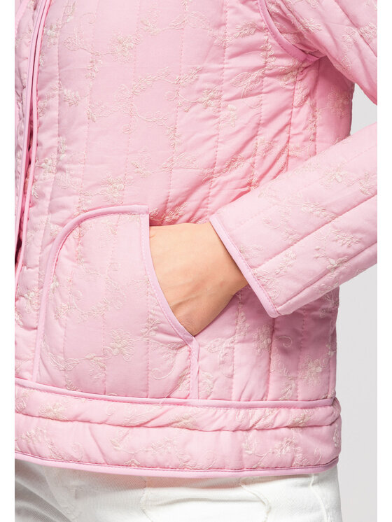 Ombre Ombre Bunda pro přechodné období OW-JALP-0125 Růžová Regular Fit