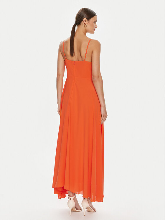 Rinascimento Rinascimento Večerna obleka CFC0119076003 Oranžna Relaxed Fit