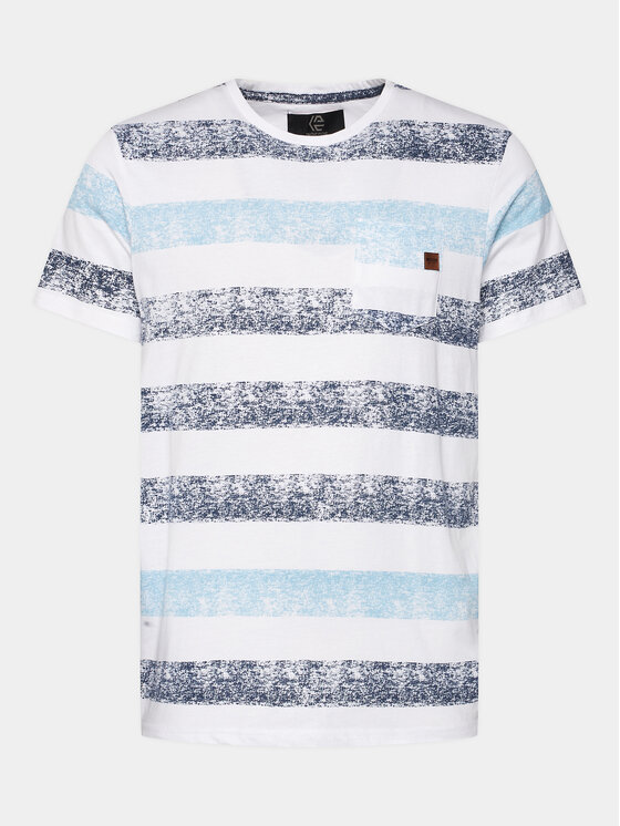 INDICODE INDICODE T-Shirt Hernandez 40-746 Modrá Regular Fit